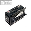 Pilotenkoffer VERONA, H?ngeregistratur/PC-Fach, Leder, 48 x 35 x 22 cm, schwarz