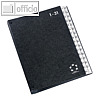 Pagna Pultordner DIN A4, Hartpappe, Register 1-31, schwarz, 24321-04