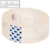 officio Klebeband, 19 mm x 33 m, Kern 26 mm, transparent