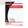 officio Briefblock DIN A4, rautiert, 50 Blatt, 70 g/m?, 543548