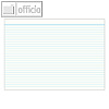 officio Karteikarten DIN A7, liniert, blaue Kopflinie, wei?, 100 St?ck, 115070