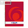Herlitz Collegeblock x.book, A5, kariert, Rand links, 80 Blatt, 70 g/m², 297531