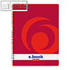 Herlitz Collegeblock x.book, A5, kariert, Rand links, 80 Blatt, 70 g/m?, 297531