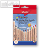 Herlitz Buntstifte dreikant Trilino, 12 Stifte sortiert, 300000630